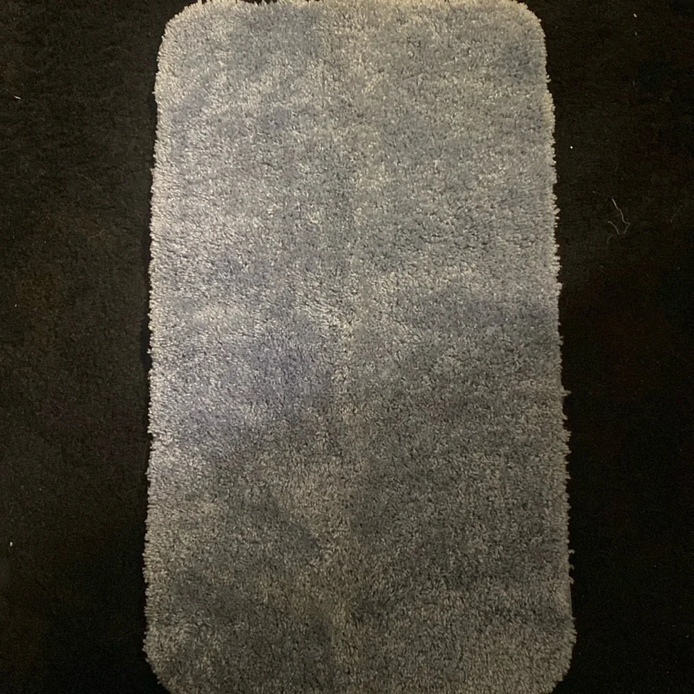 Simple blue rug